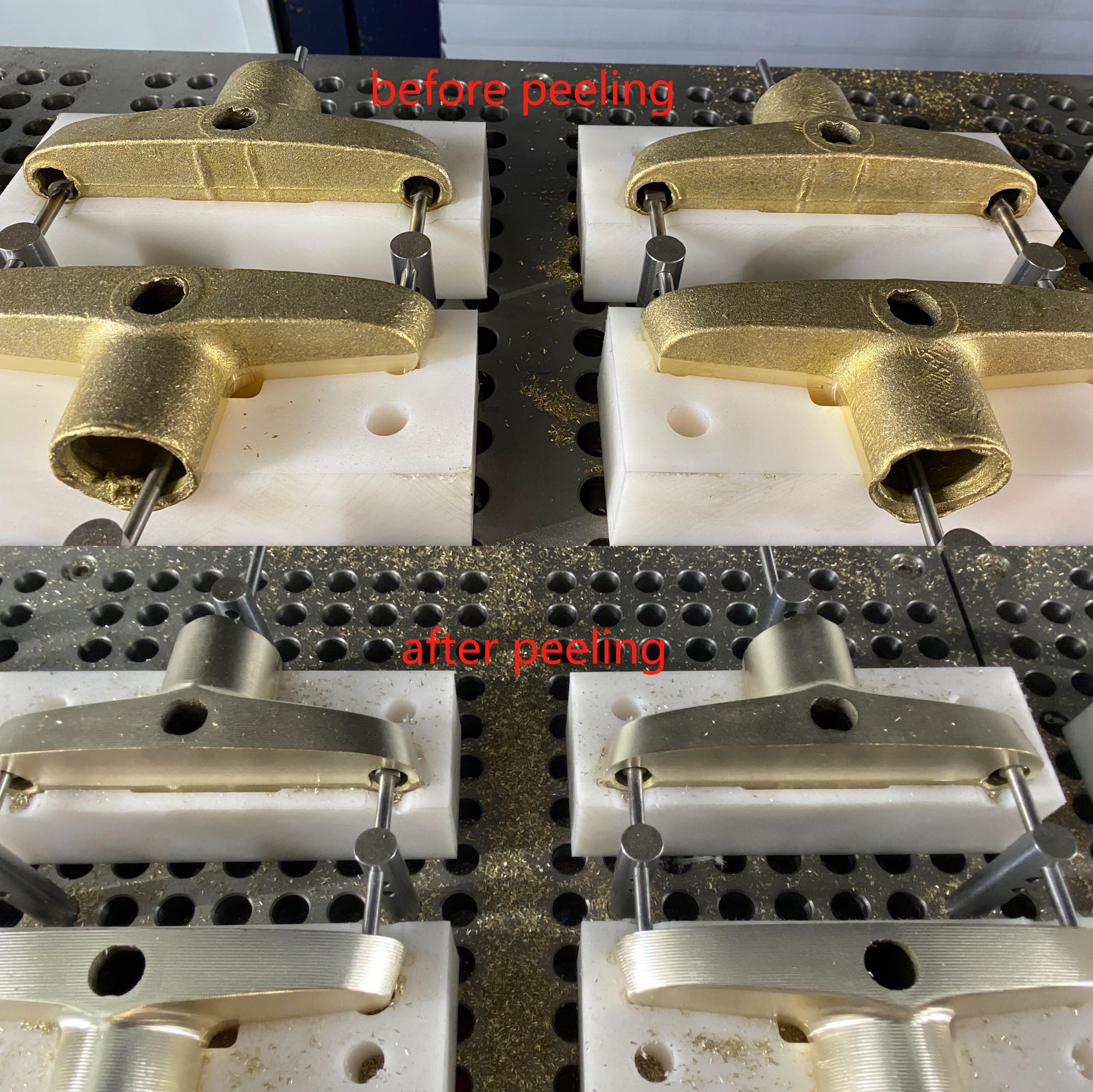 Macchina per rettifica, pelatura, intaglio e fresatura CNC a 8 stazioni per la produzione di rubinetti 