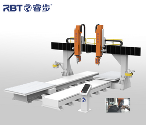 Fresatrice CNC a testa doppia da tavolo RBT a 5 assi per compositi plastici, leghe leggere, omologata CE 