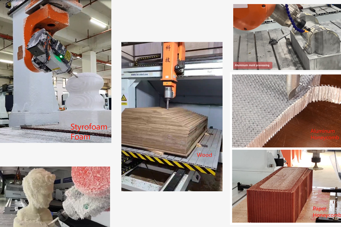  Macchina CNC a 5 assi compatti per la produzione di parti non metal ad alta precisione